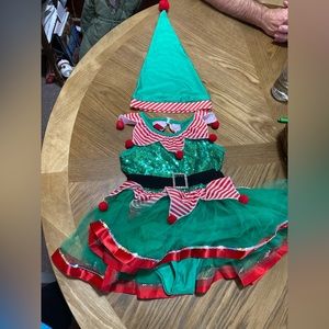 Holiday Elf outfit for dance size 7